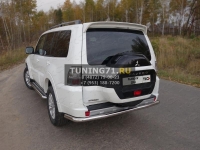 Защита задняя (центральная) 60,3 мм Mitsubishi Pajero IV 2014